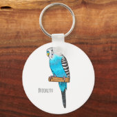Blauwe cartoon sleutelhanger (Voorkant)