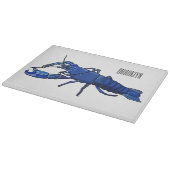 Blauwe cartoon snijplank (Hoek)