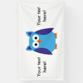 Blauwe cartoon spandoek (Verticaal)