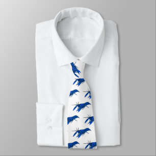 Blauwe cartoon stropdas