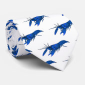 Blauwe cartoon stropdas (Opgerold)