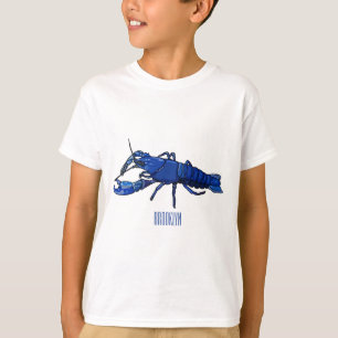 Blauwe cartoon t-shirt