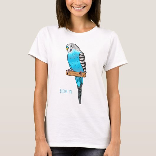 Blauwe cartoon t-shirt (Voorkant)