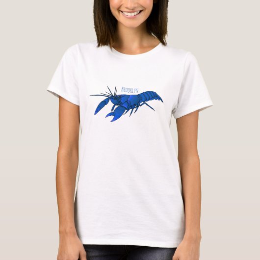 Blauwe cartoon t-shirt (Voorkant)