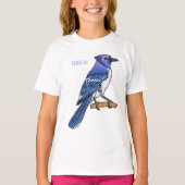 Blauwe cartoon t-shirt (Voorkant)