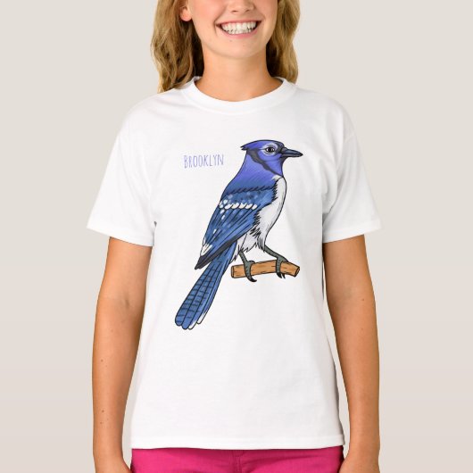 Blauwe cartoon t-shirt (Voorkant)
