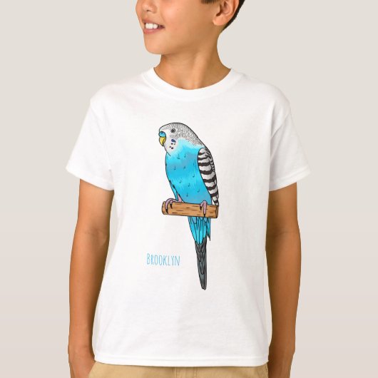 Blauwe cartoon t-shirt (Voorkant)