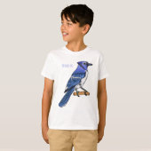 Blauwe cartoon t-shirt (Voorkant volledig)