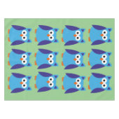 Blauwe cartoon tafelkleed (Voorkant (Horizontaal))
