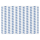 Blauwe cartoon tafelkleed (Voorkant (Horizontaal))