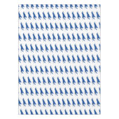 Blauwe cartoon tafelkleed (Voorkant)