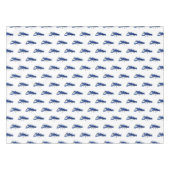 Blauwe cartoon tafelkleed (Voorkant (Horizontaal))