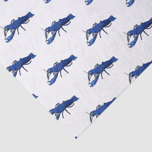 Blauwe cartoon tissuepapier (Detail)