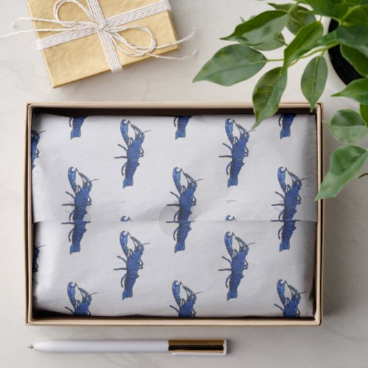 Blauwe cartoon tissuepapier (Geschenk)