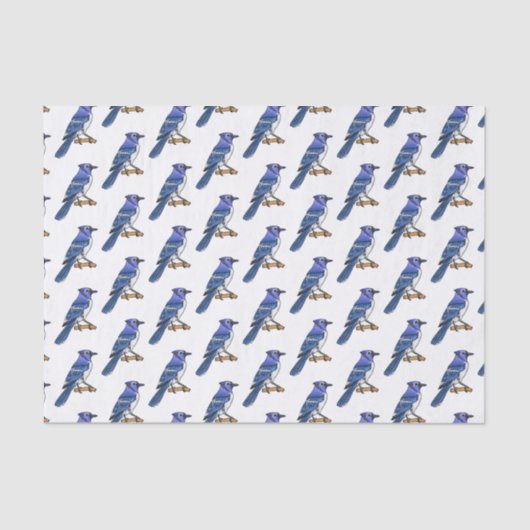 Blauwe cartoon tissuepapier (Voorkant)