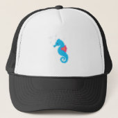 Blauwe Cartoon Trucker Pet (Voorkant)