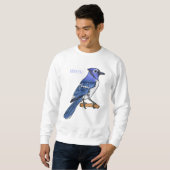 Blauwe cartoon trui (Voorkant volledig)