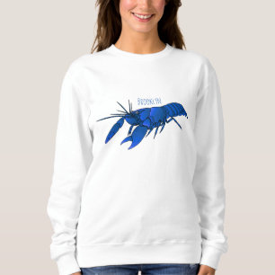 Blauwe cartoon trui