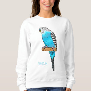 Blauwe cartoon trui