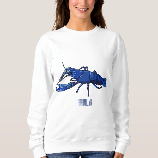 Blauwe cartoon trui (Voorkant)