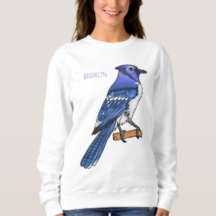 Blauwe cartoon  trui