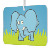 Blauwe cartoon van olifanten luchtverfrisser (Links)