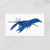 Blauwe cartoon visitekaartje (Achterkant)