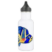 Blauwe Cartoon vlindervis Waterfles (Rechts)