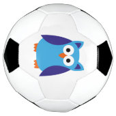 Blauwe cartoon voetbal (Gedraaid)