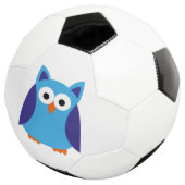 Blauwe cartoon voetbal (Drie kwart)