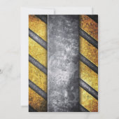 Blauwe cartoon voor de snelheid van de spierwagen  kaart (Achterkant)