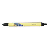Blauwe cartoon zwarte inkt pen (Voorkant)