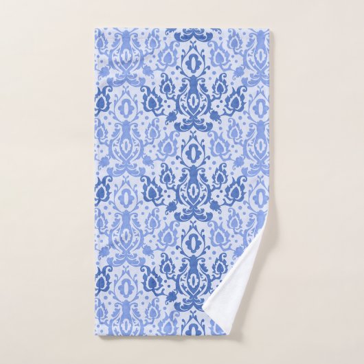 Blauwe Casbah Marokkaanse Damask Bad Handdoek (Handdoek)