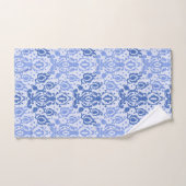 Blauwe Casbah Marokkaanse Damask Bad Handdoek (Handdoek)