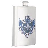 Blauwe cdo-Logo-kolf Heupfles (Rechts)