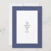 Blauwe CELEBRATIE van LIFE Foto Funeral Kaart (Achterkant)