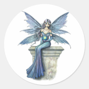 Blauwe Celeste Fee Stickers door Molly Harrison