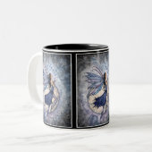Blauwe Celestial Fairy Mok door Molly Harrison (Voorkant links)