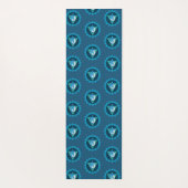 Blauwe chakra, keelchakra, Visuddha yogamat (Achterkant)