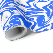 Blauwe Chaos.... Cadeaupapier (Rol Hoek)