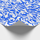 Blauwe Chaos.... Cadeaupapier (Hoek)