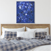 Blauwe Chaos Canvas Afdruk (Insitu (Slaapkamer))