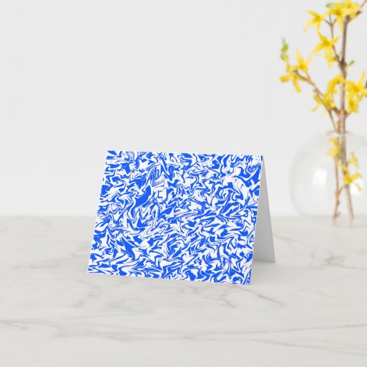 Blauwe Chaos.... Kaart (Gele Bloem)