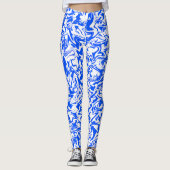 Blauwe Chaos..... Leggings (Voorkant)