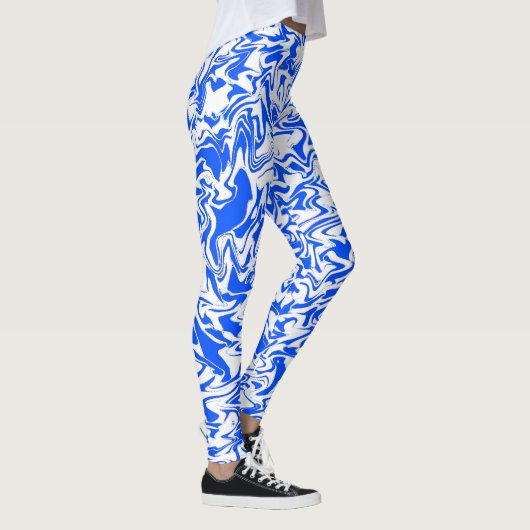 Blauwe Chaos..... Leggings (Rechts)