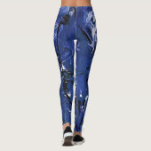 Blauwe Chaos Leggings (Achterkant)