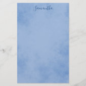 Blauwe charming briefpapier (Voorkant)