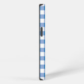 Blauwe check iPhone hoesje (Rechterkant)
