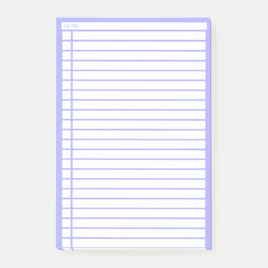 Blauwe checklist post-it® notes (Voorkant)