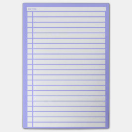 Blauwe checklist post-it® notes